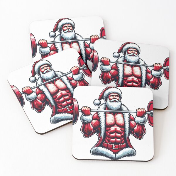 Item preview, Powerlifting Santa Christmas Art designed and sold by lubushop1.
