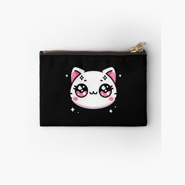 Item preview, Cute Kawaii Chibi Cat Face - Adorable Cartoon Design designed and sold by DrawHandArt.