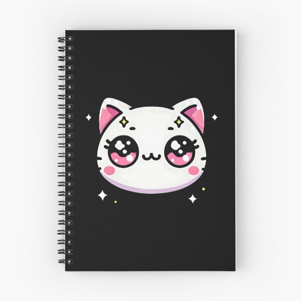 Item preview, Cute Kawaii Chibi Cat Face - Adorable Cartoon Design designed and sold by DrawHandArt.