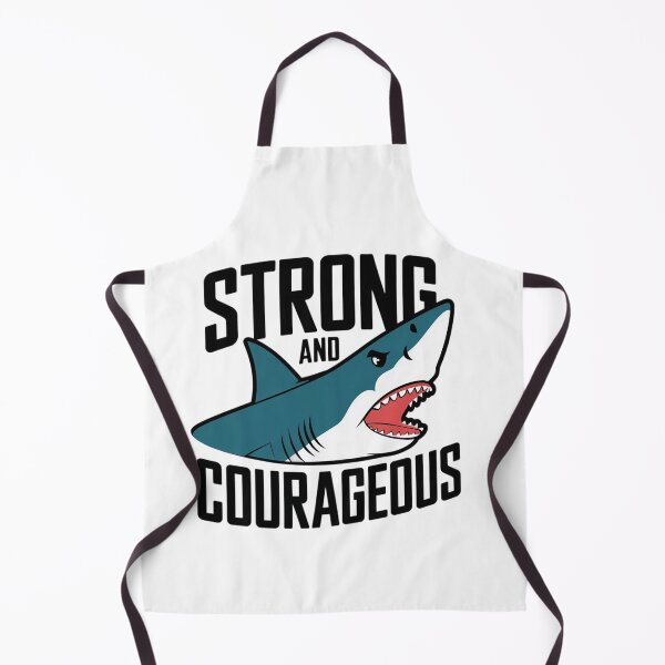 Item preview, Strong and Courageous, Shark Art  designed and sold by Faithloveshop.