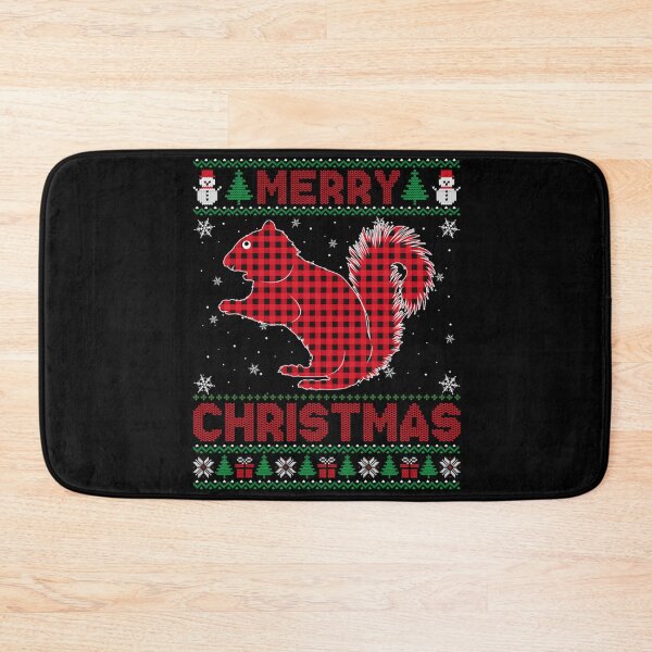 Item preview, Merry Christmas Squirrel Animal Buffalo Red Plaid designed and sold by savecloth.