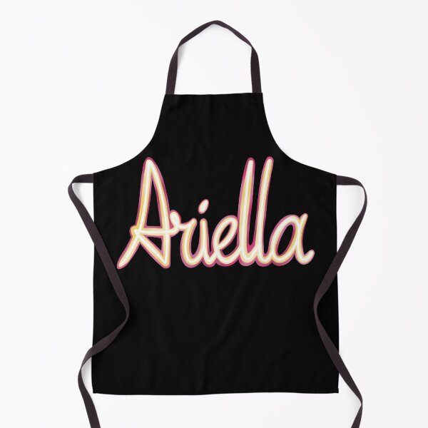 Item preview, Ariella Typographic Name Script Neon Style Pink and Peach designed and sold by AloraDawnEve.