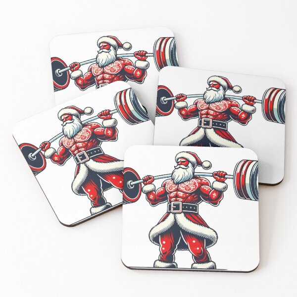 Item preview, Christmas Strongman Santa in Starry Suit Design designed and sold by AIARTIST1.
