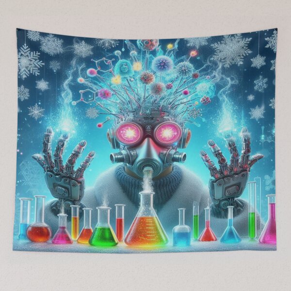 Item preview, Cyber Chemist vs. Frost Wisps designed and sold by Imaginarium of Chaos falcon88 .