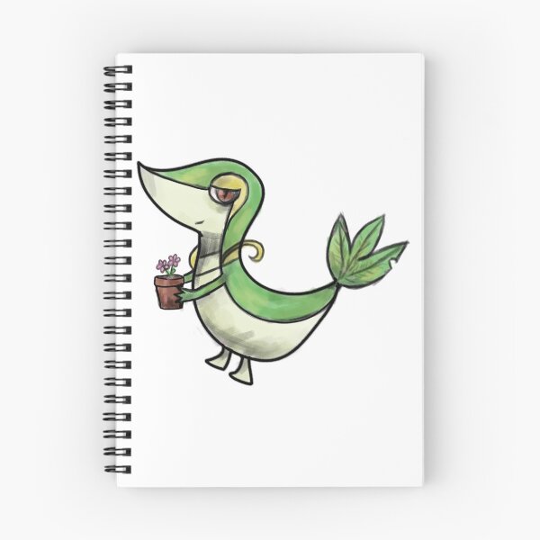 Item preview, snivy with flower pot designed and sold by notartsaccount.