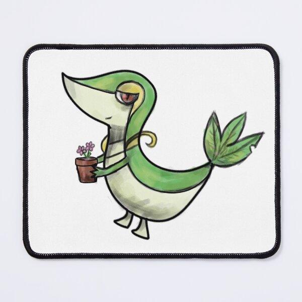 Item preview, snivy with flower pot designed and sold by notartsaccount.