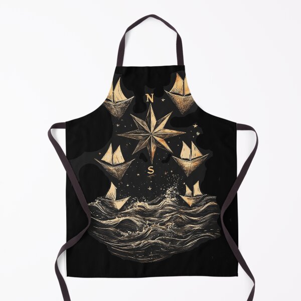 Item preview, Nautical Dreams – Compass and Paper Boats designed and sold by Creet-Design.