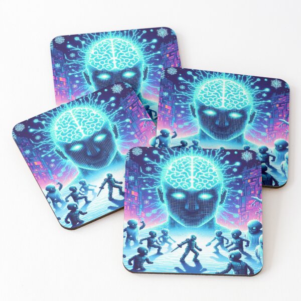 Item preview, AI Genius vs. Frozen Shadows designed and sold by Imaginarium of Chaos falcon88 .
