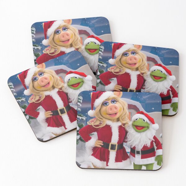 Item preview, MISS PIGGY AND KERMIT CHRISTMAS . FUNNY PIGGY AND KERMIT WEARING SANTA CLOTH  designed and sold by Obinne.