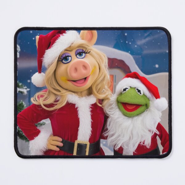 Item preview, MISS PIGGY AND KERMIT CHRISTMAS . FUNNY PIGGY AND KERMIT WEARING SANTA CLOTH  designed and sold by Obinne.