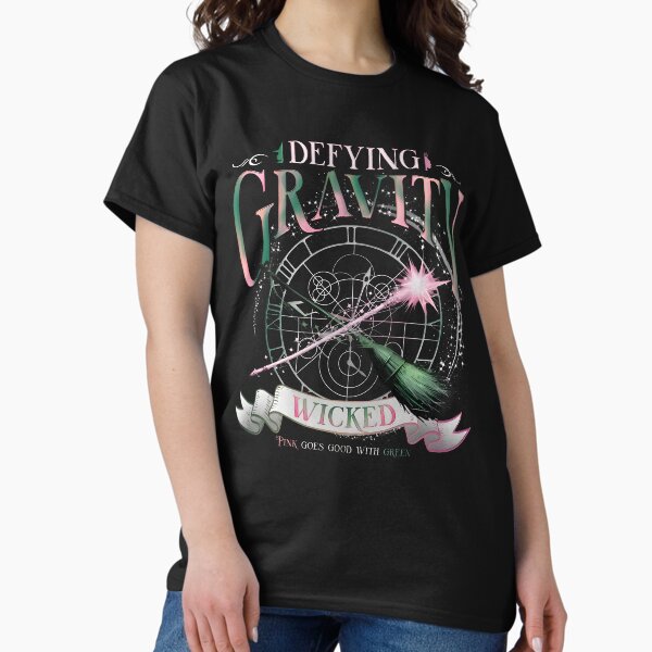 Item preview, Wicked Defying Gravity Sweatshirt, Pink And Green Changed For Good Crewneck ,Wicked The Musical designed and sold by YianniJames.