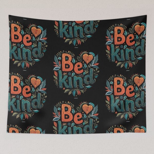 Item preview, Be kind Groovy retro vintage design. designed and sold by Riva Begum.