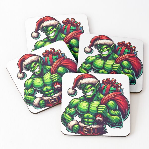 Item preview, Festive Weightlifting Santa Christmas Artwork designed and sold by lubushop1.