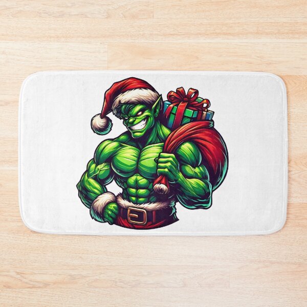 Item preview, Festive Weightlifting Santa Christmas Artwork designed and sold by lubushop1.