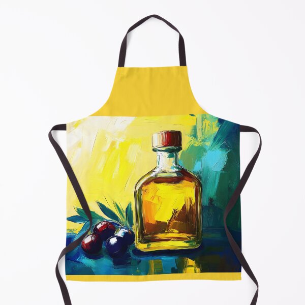 Item preview, Abstract Olive Oil and Olives - A Bold Fusion of Color and Nature Generative AI designed and sold by OlfactoART Studio.