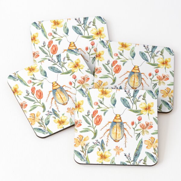 Item preview, La Cucaracha with Flowers, Cockroach with Flowers, Entomology, Coquette  designed and sold by VintageFlorals.