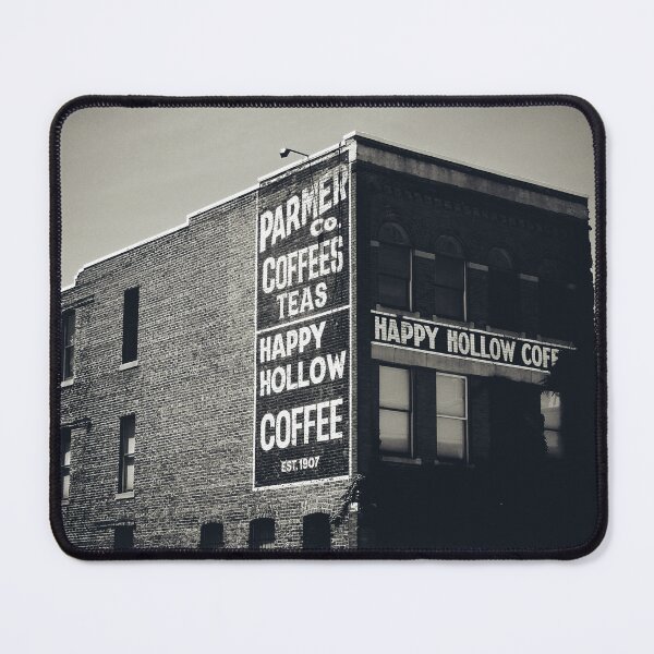 Item preview, Vintage Happy Hollow Coffee Ad Art Print - Rustic Historic Charm designed and sold by FraireDesign.