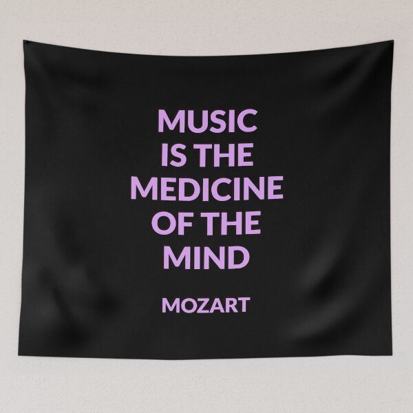 Item preview, Mozart Quotes - Music is the medicine of the mind - quotes about music designed and sold by Inspirationmotivation.