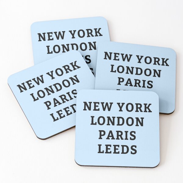 Item preview, New York, London, Paris, Leeds designed and sold by Jeallan Designs.