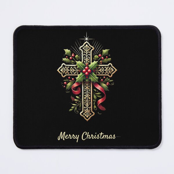 Item preview, Christmas Cross with Decorations designed and sold by Blink Art Studio.