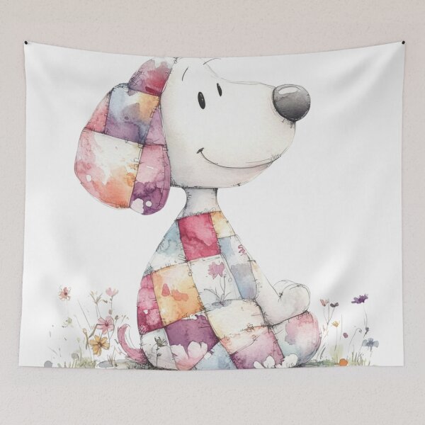 Item preview, An illustration of a dog in a floral designed and sold by JOTAMIKE.