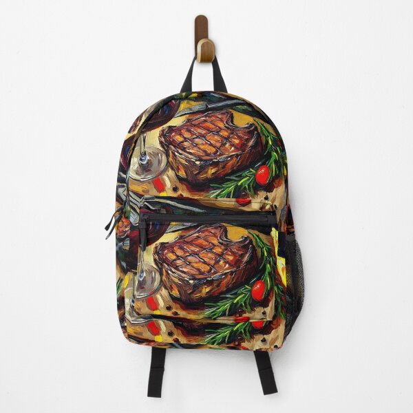 Item preview, Grilled Culinary Elegance - Juicy Steak with Cherry Tomatoes, Rosemary, and Red Wine designed and sold by OlfactoART Studio.