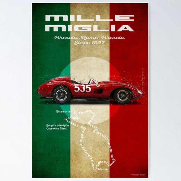 Item preview, Mille Miglia Vintage Ferrari 315S, Piero Taruffi designed and sold by Theodor Decker.