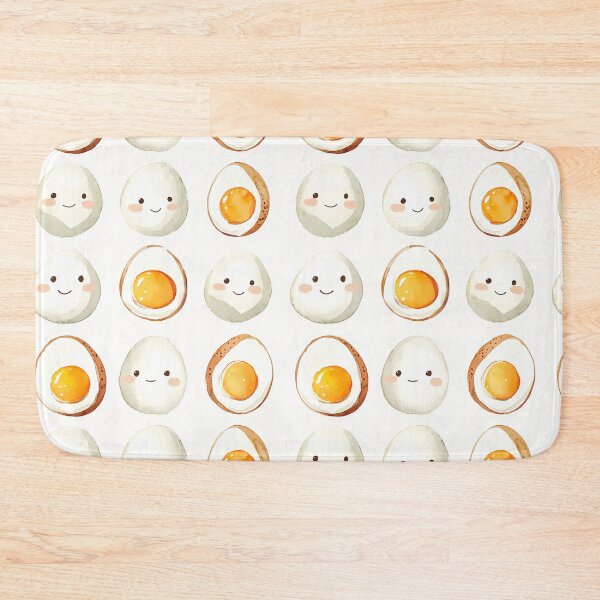 Item preview, Cute Kawaii Eggs, Hard Boiled Eggs  designed and sold by VintageFlorals.