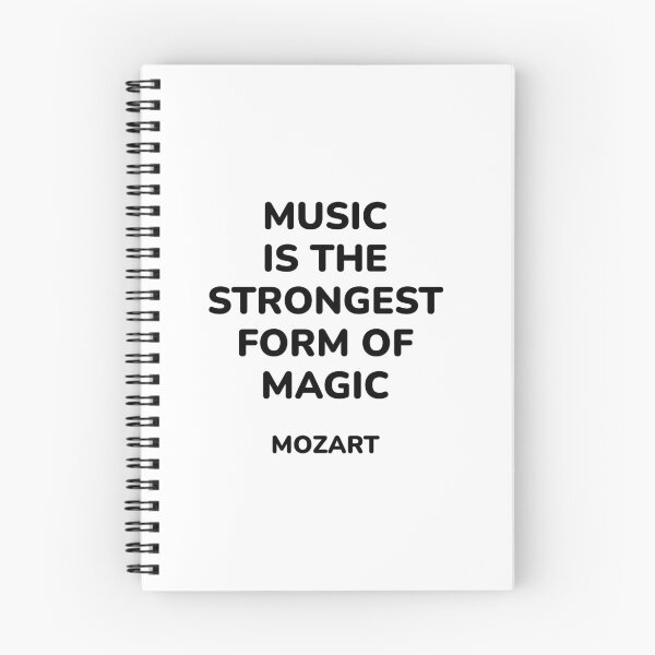 Item preview, Mozart Quotes -  Music is the strongest form of magic - quotes about music designed and sold by Inspirationmotivation.