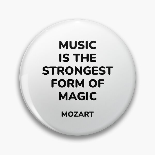 Item preview, Mozart Quotes -  Music is the strongest form of magic - quotes about music designed and sold by Inspirationmotivation.