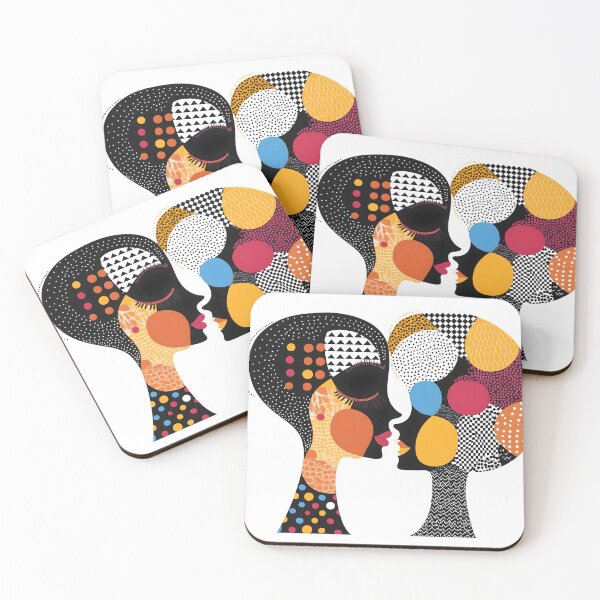 Item preview, Vibrant Colorful Feminine Profiles designed and sold by Soul-Sparks.