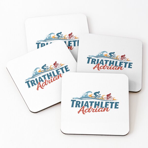 Item preview, Dynamic Triathlete Adrian - Swim, Bike, Run designed and sold by Triathlongram.