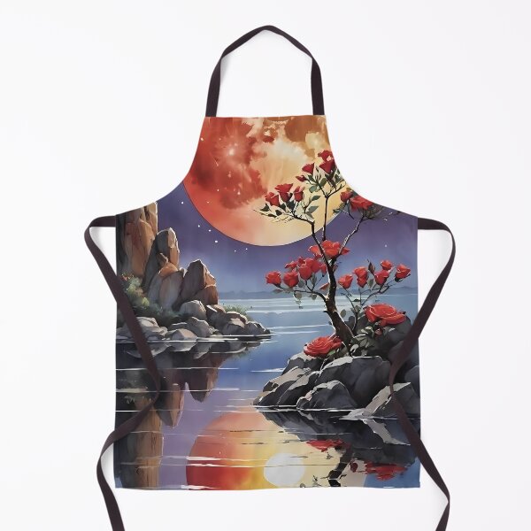 Item preview, Crimson Blooms Under the Harvest Moon” designed and sold by Antoni Bouless.