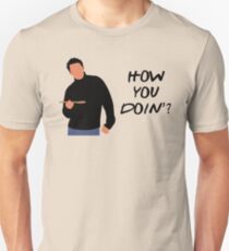 How You Doin? (Black) Slim Fit T-Shirt