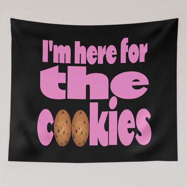 Item preview, Cookies. Gingerbread. Christmas Cookie. Cute. Party. Happy Holidays. I'm here for the cookies (black background) designed and sold by bekksa.