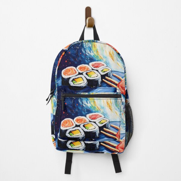 Item preview, Cosmic Sushi Rolls - A Fusion of Culinary Delights and Starry Night Wonders Abstract Digital AI Art designed and sold by OlfactoART Studio.