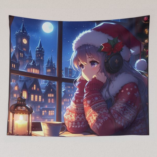 Item preview, Cozy Festive Study Girl Art designed and sold by josie1680.