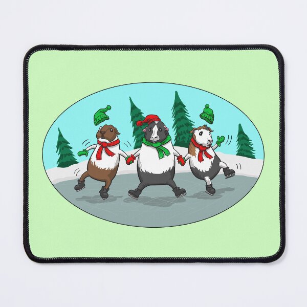 Item preview, Ice Skating Guinea Pigs designed and sold by IceCreamPiggies.