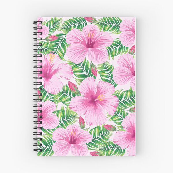 Item preview, Beautiful Pink Hawaiian Flowers and Palm Leaves designed and sold by colorleafz.