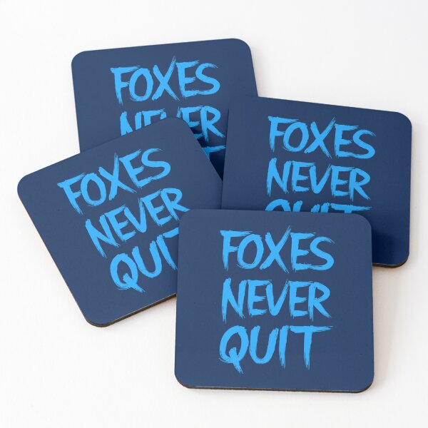 Item preview, Foxes Never Quit blue 3 designed and sold by VRedBaller.