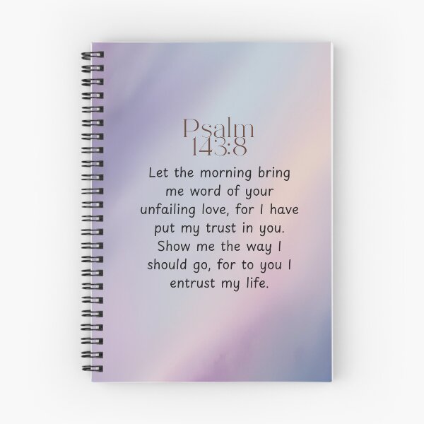 Item preview, Psalm 143:8, Christian Watercolor Bible Verse Art designed and sold by Our Bible Journey.