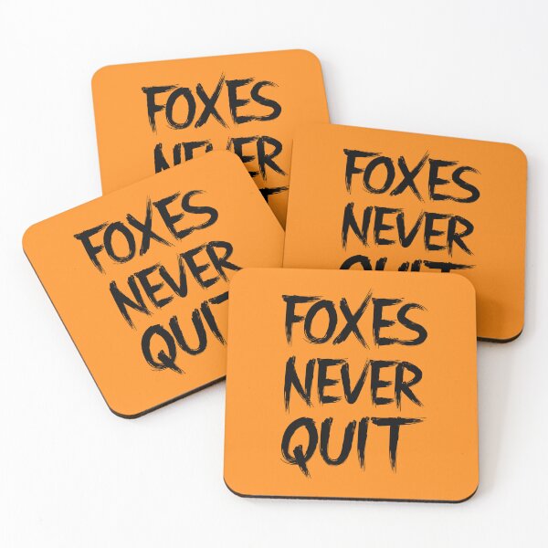 Item preview, Foxes Never Quit black designed and sold by VRedBaller.