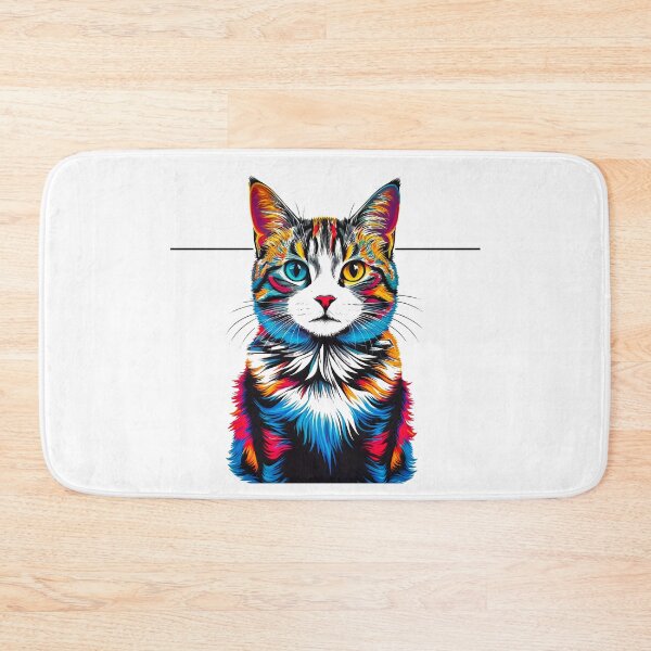Item preview, Colored cat portrait designed and sold by michplante60.