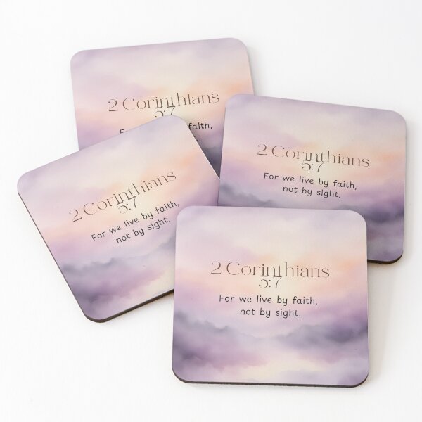 Item preview,  2 Corinthians 5:7 Christian Bible Verse Art designed and sold by Our Bible Journey.