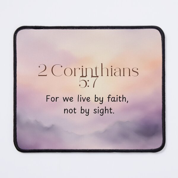 Item preview, 2 Corinthians 5:7 Christian Bible Verse Art designed and sold by Our Bible Journey.