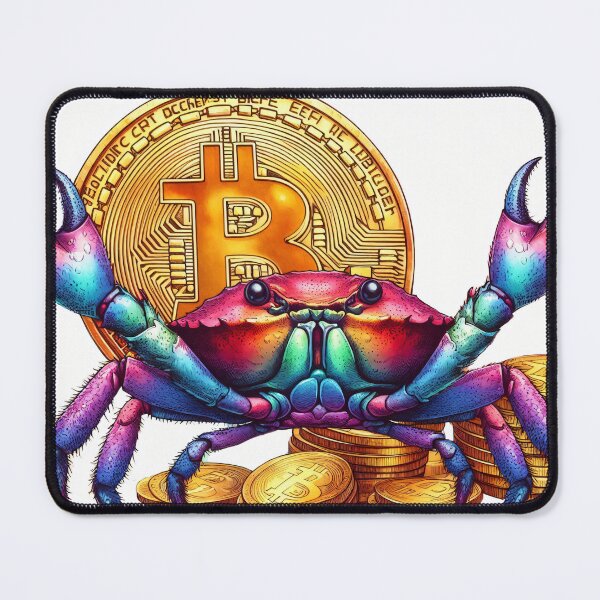Item preview, Crypto Crab with Bitcoin Symbol designed and sold by Mechanical-Artt.