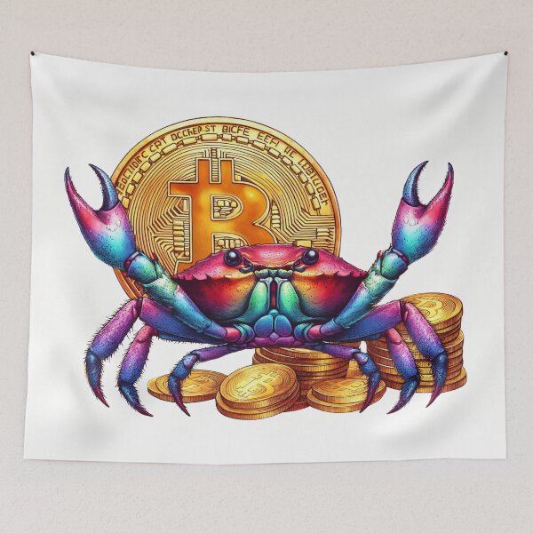 Item preview, Crypto Crab with Bitcoin Symbol designed and sold by Mechanical-Artt.