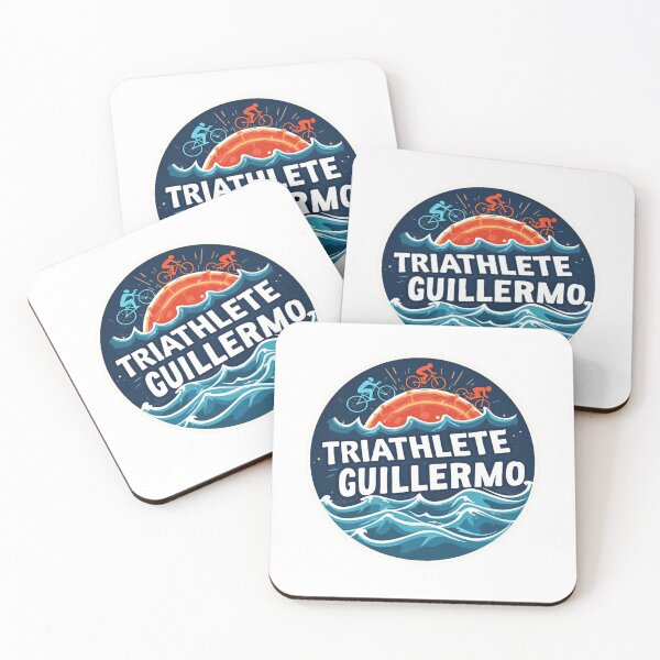 Artikelvorschau, Dynamischer Triathlet Guillermo – Schwimmen, Radfahren, Laufen entworfen und verkauft von Triathlongram.