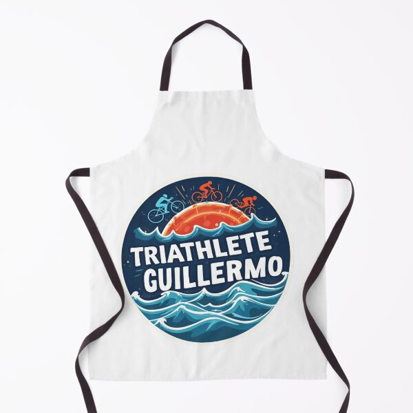 Artikelvorschau, Dynamischer Triathlet Guillermo – Schwimmen, Radfahren, Laufen entworfen und verkauft von Triathlongram.