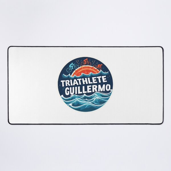 Item preview, Dynamic Triathlete Guillermo - Swim, Bike, Run designed and sold by Triathlongram.